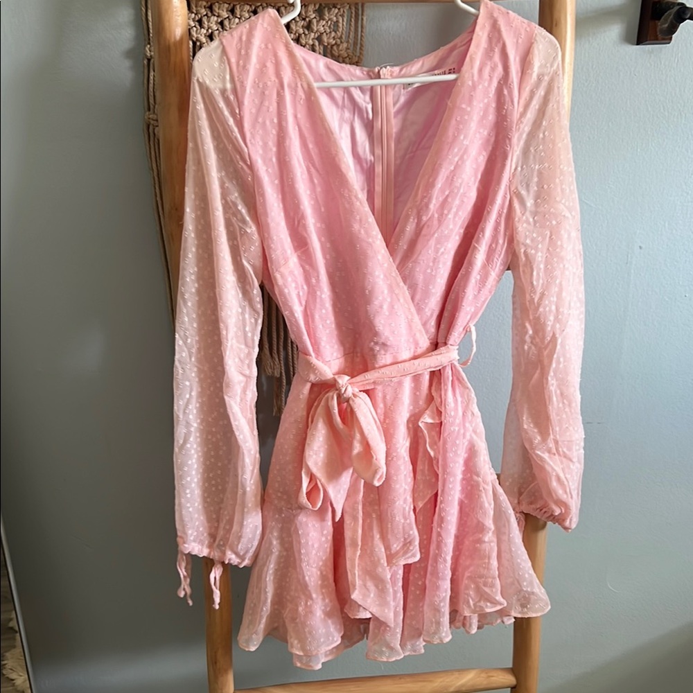 Saints & Secrets Pink Wrap Dress